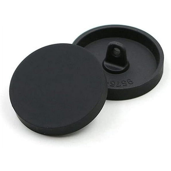 5pcs Metal Shank Sewing Buttons for Craft Button for Clothing Decoration DIY Handmaking Accessories (Black, 22mm)