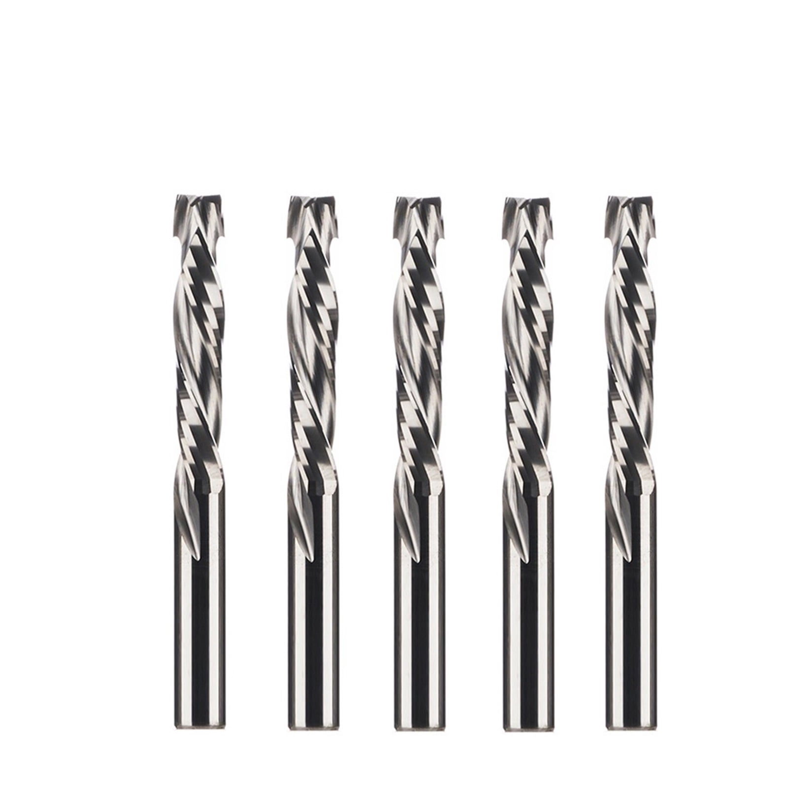 Cnc Router Cutter Ldvs Rd 5pcs Milling Cutter Woodwork Up and Down Cut 2 Flutes Spiral Carbide ...