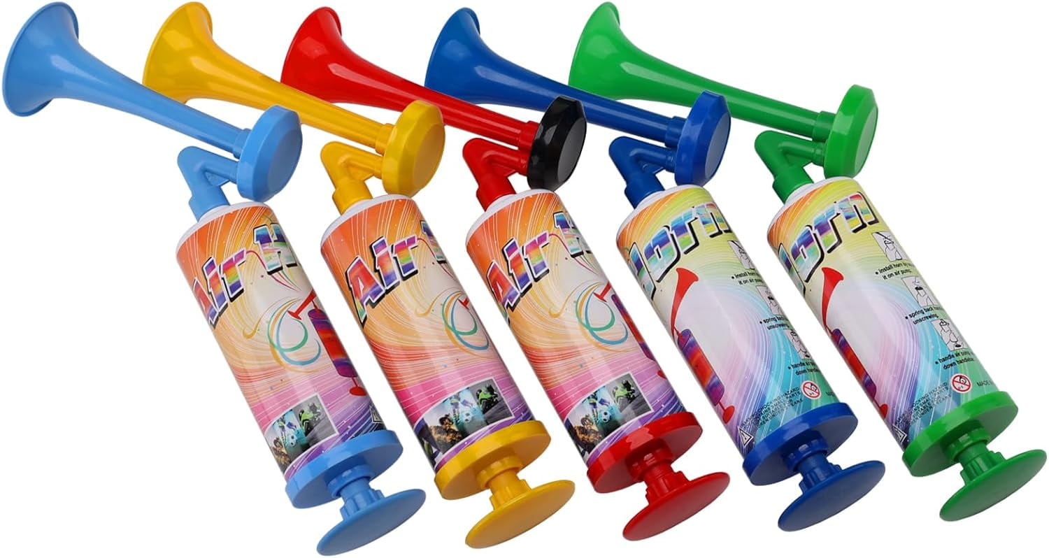 5pcs Mini Air Horn Hand Pump Fun Noisemakers for Sporting Events