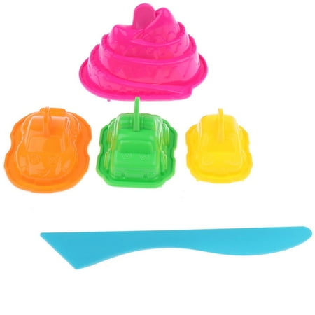 5pcs Mini Car Sand Molds Building Sandcastle Beach kids Activity Toys
