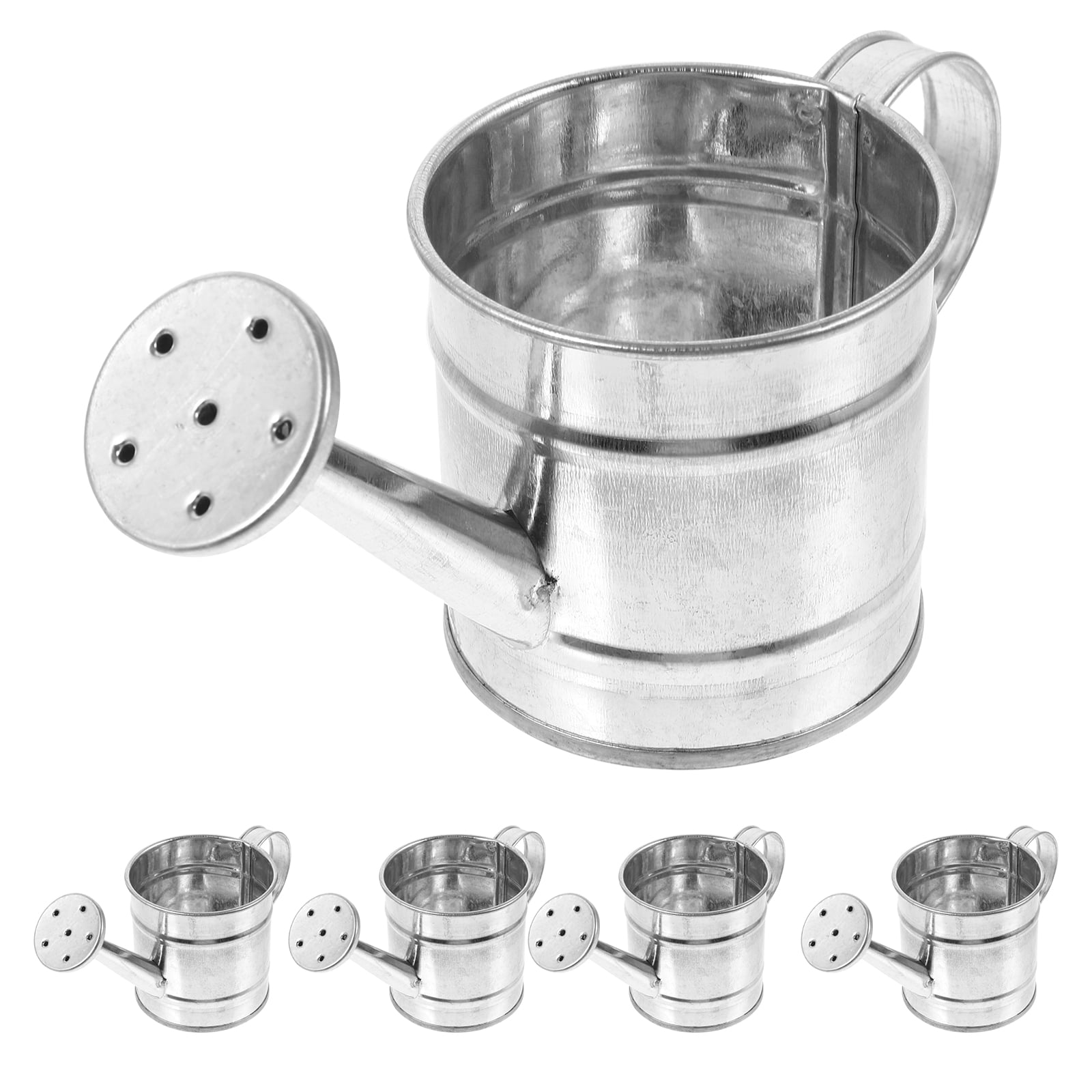 5pcs Mini Iron Watering Cans Fake Kettle Model Miniature Handheld