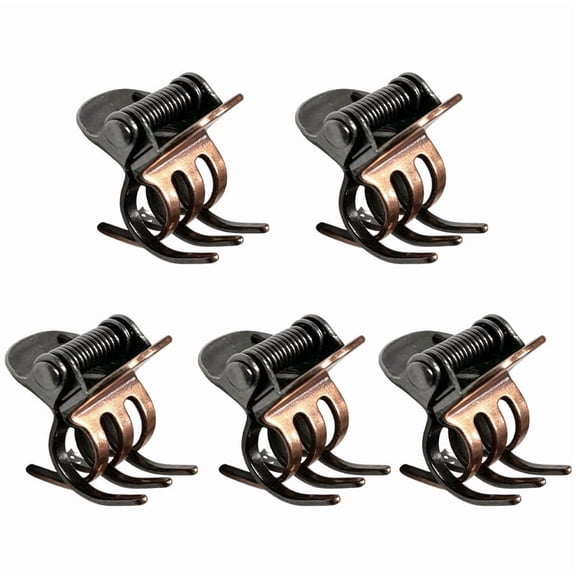 5pcs Mini Metal Hair Claw Clips - Ergonomic Grip, Durable Barrettes for Women'S Hair Styling.