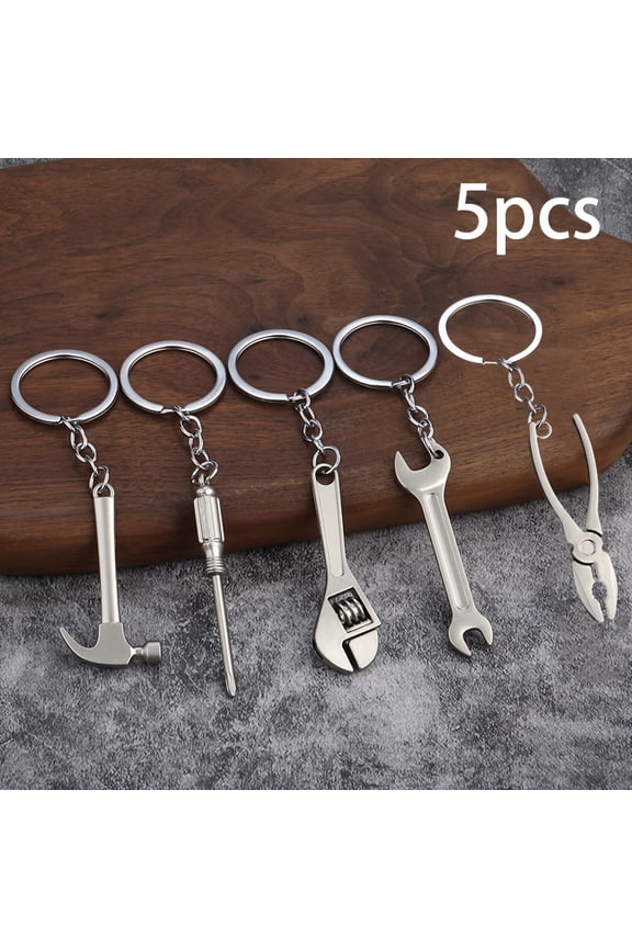 5pcs Mini Tool Keychain Creative Tool Keychain Metal Practical Small Gift Multifunctional Tool Keychain Pendant, Ideal Gift for Men and Women