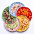 thumbnail image 1 of 5pcs Moon Ceramic Serving Platter Set, Multiple Colors Available, Novelty Breakfast Platter, Snack and Nut Platter, Family Gathering/Kitchenware, Unique Moon Tableware, 1 of 7