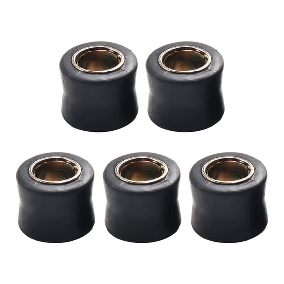 5pcs Motorbike 12mm Rear Shock Absorber Cushion Rubber Ring Bush Black