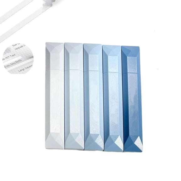 5pcs Multi-Surface White Correction Tape,Pull-Out Applicator Tape for Corrections on Office Documents,Quick Fixes on Paper for Office