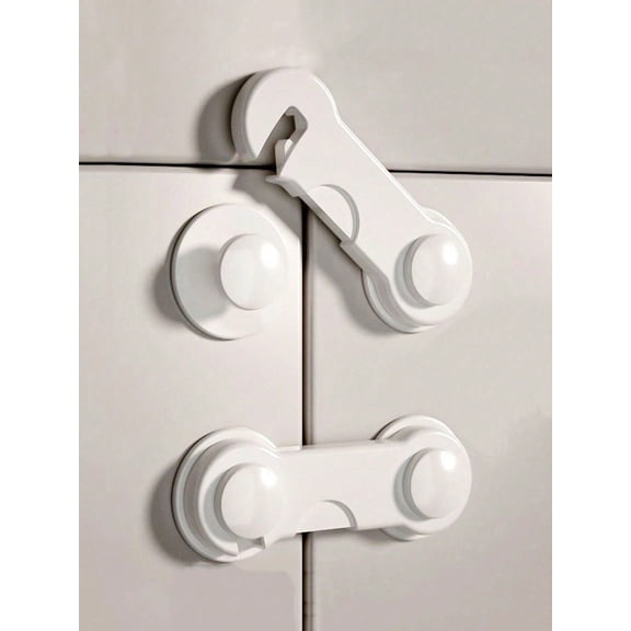 5pcs Multifunctional Anti Pinch Hand Locks, Refrigerator Drawer Anti Opening Protection Lock, Cabinet Door Lock