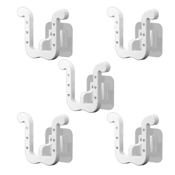 5pcs Multipurpose U Shape Slipper Storage Rack With Adjustable Width Designs Home Accessory for Various Shoe Sizes