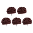 thumbnail image 1 of 5pcs Mushroom Buffing Wheel for Drill 100mm x 65mm 320 Grit 1/4" Shank, Red, 1 of 5