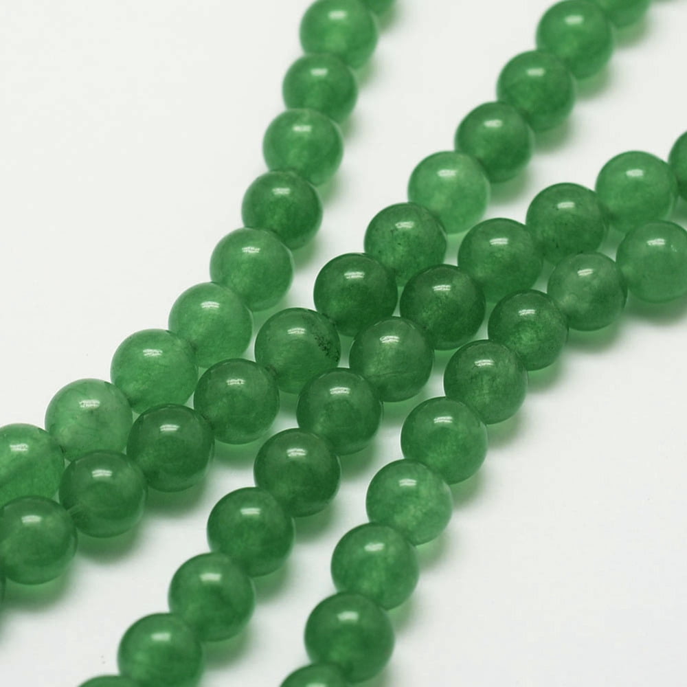 5pcs Natural Green Aventurine Bead Strands Round Dyed 10mm Hole: 1mm about 38pcs/strand 15 inch