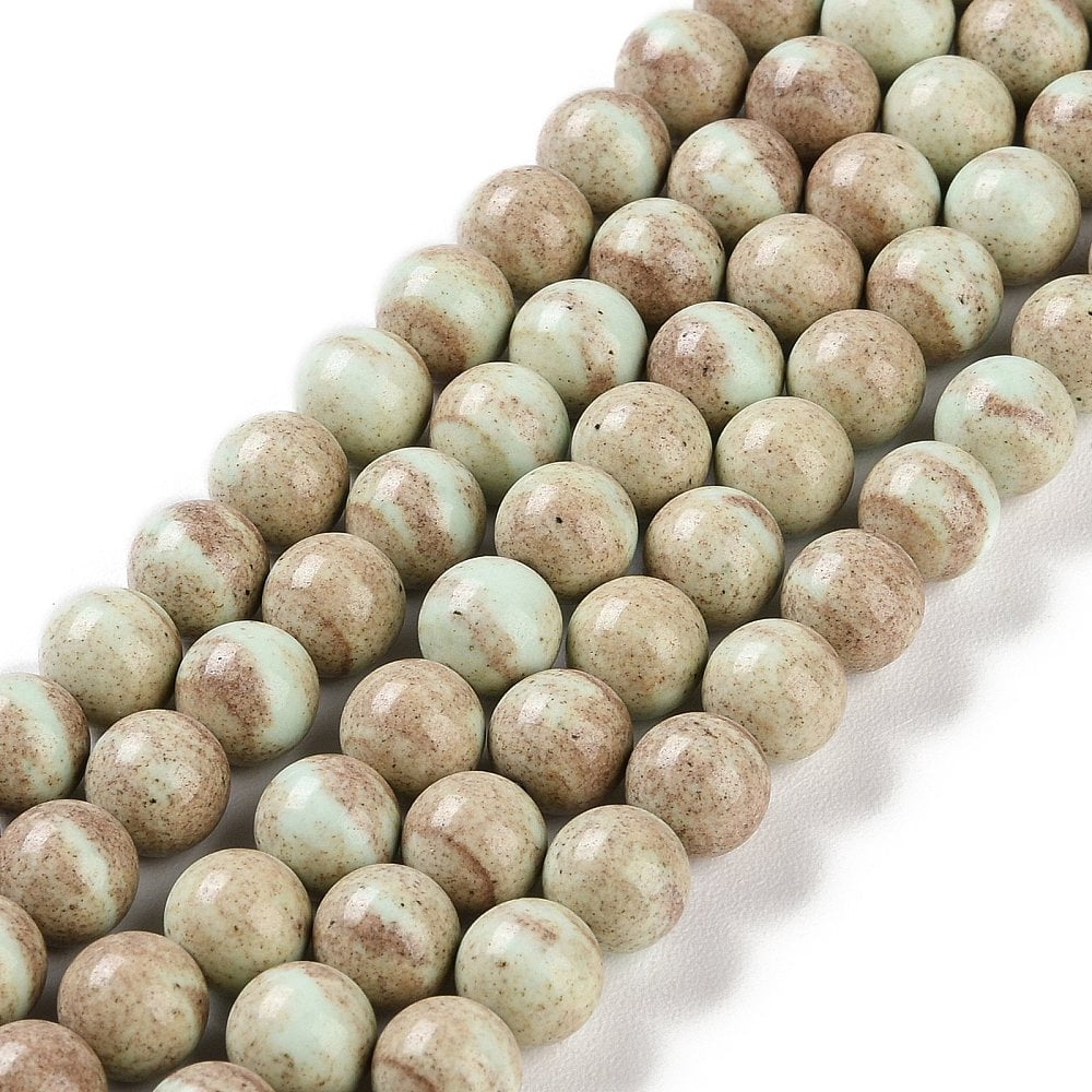 5pcs Natural Rainbow Alashan Agate Beads Strands Dyed Two Tone Round Light Green 8mm Hole: 0.7mm about 50pcs/strand 15.94 inch(40.5cm)