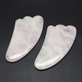 thumbnail image 1 of 5pcs Natural Rose Quartz Gua Sha Boards Scraping Massage Tools Gua Sha Facial Tools 90~110x40~56x6~8mm, 1 of 2