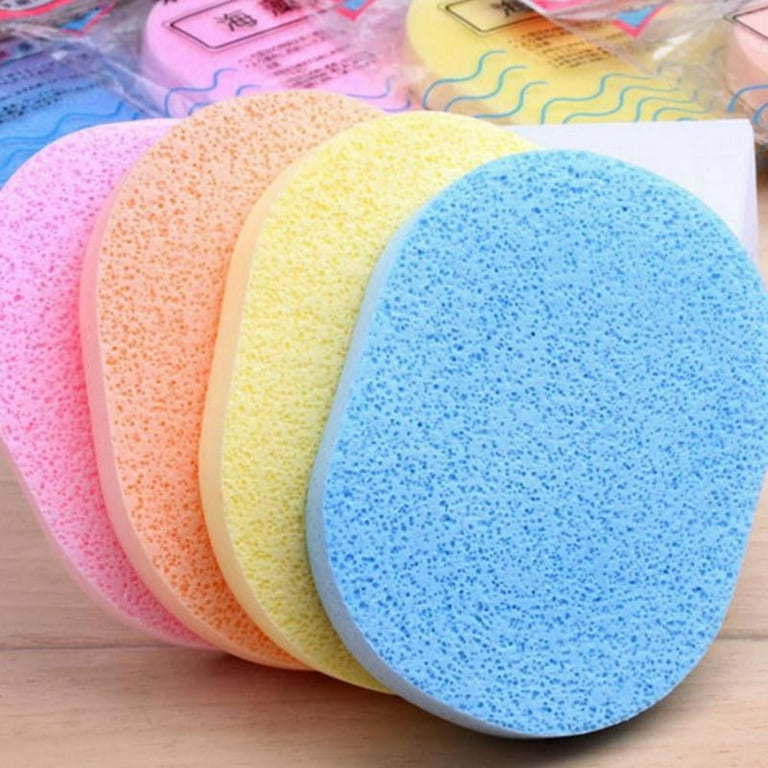 5Pcs New Random Color Sponge Puff Soft Facial Cleansing Sponge