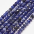 thumbnail image 1 of 5pcs Natural Sodalite Bead Strands Faceted Round 3mm Hole: 0.5mm about 127pcs/strand 15.2 inch, 1 of 3