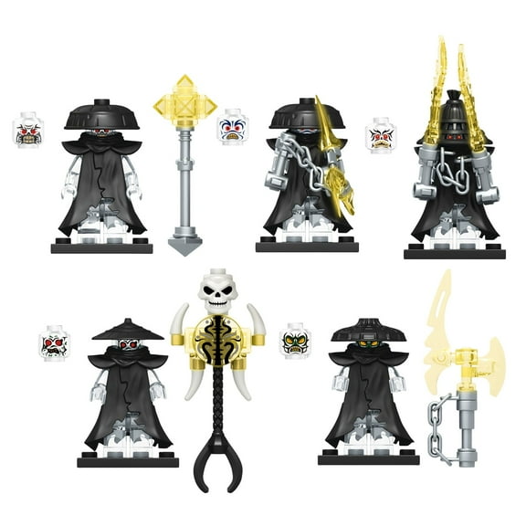 5pcs Ninjago Figure, 2"Ninjago Building Blocks, Ninjago Toy Building Sets, Ninjago Sets, Ninjago Minifigures, Ninjago Mini Action Figures Building Blocks, A