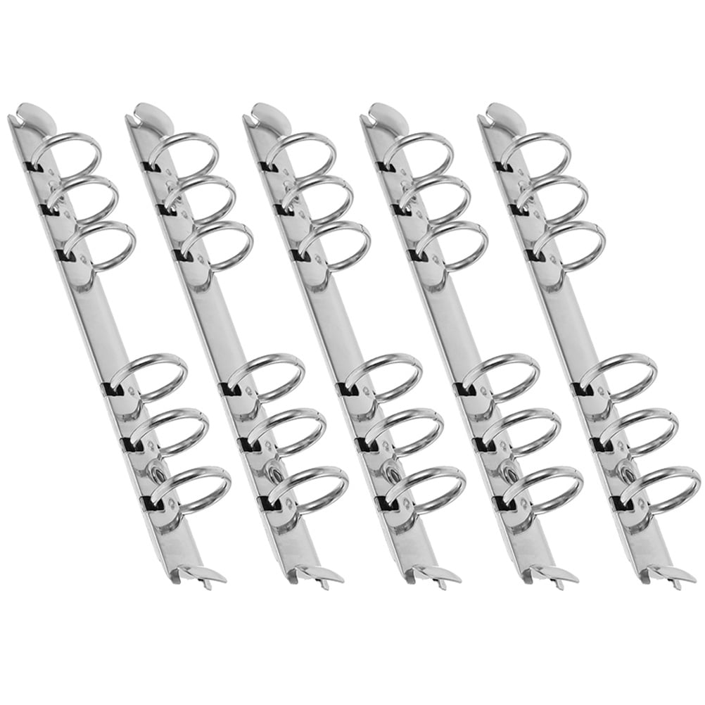 WYN 5pcs A6 Binder Mechanism 6 Ring Binder Inserts A6 Mechanism for