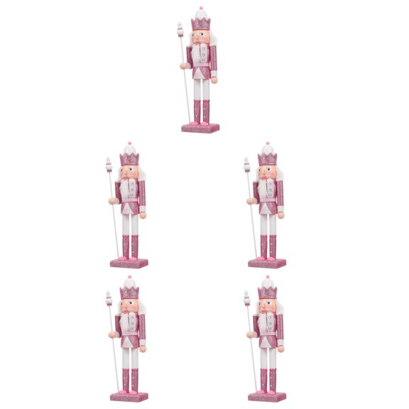 5pcs Nutcracker Doll Soldier Christmas Gift Holiday Decoration For Home