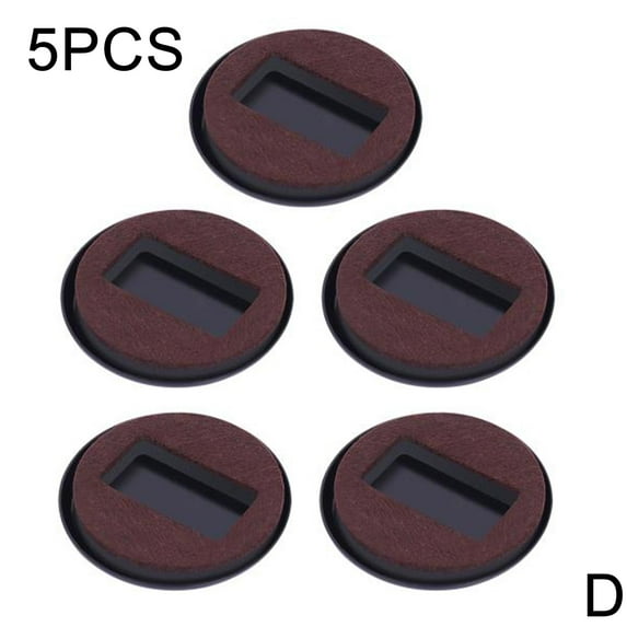 5pcs Office Chair Wheel Stopper Furniture Caster Cups Floor Hardwood N EW; E8W0