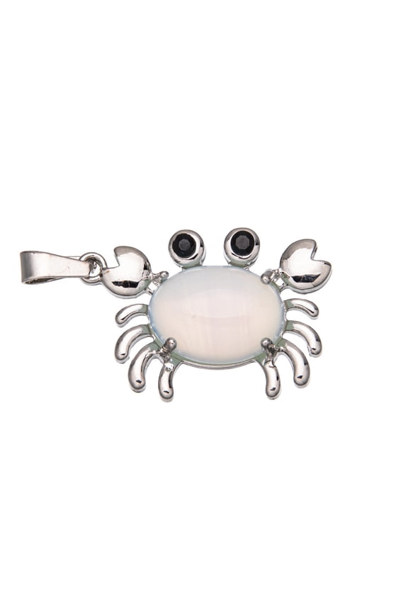 5pcs Opalite Pendants Crab 20mm