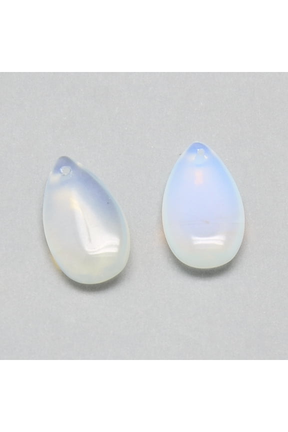 5pcs Opalite Pendants teardrop 22x12.5~13x5mm Hole: 1mm