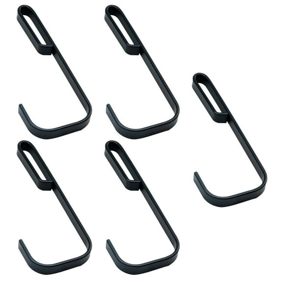 WORGEOUS 5Pcs Metal Hangers Hooks Space Saver Tree Stand Multi Hook Accessory Holder Black for Hunting