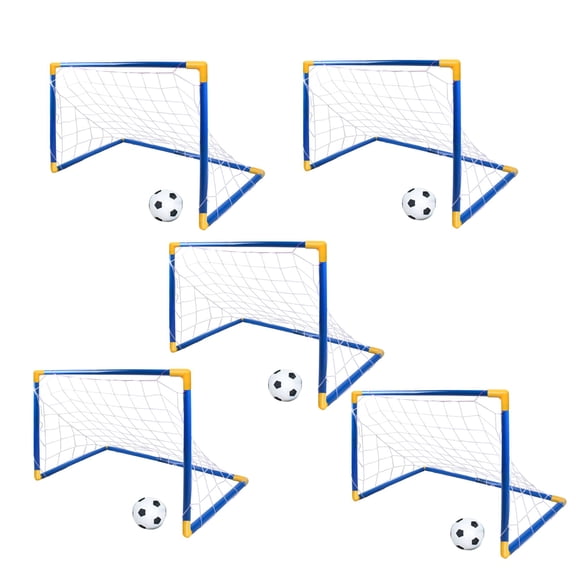 5pcs Outdoor Mini Soccer Goal Portable Sports Football Gate Small Soccer Door Folding Football Goal