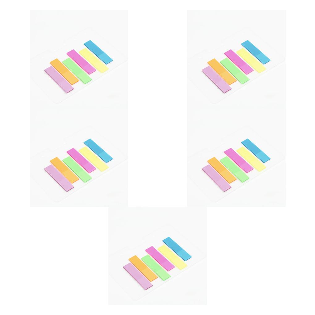 5pcs PET Memo Pad Notepad Stationery Notes Sticker Office School