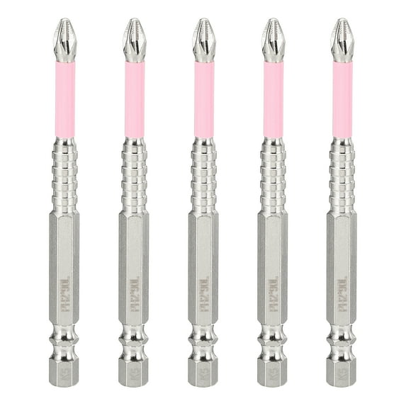 5pcs PH2 Phillips Impact Screwdriver Bit 3.5" Long Magnetic Anti Slip Tip