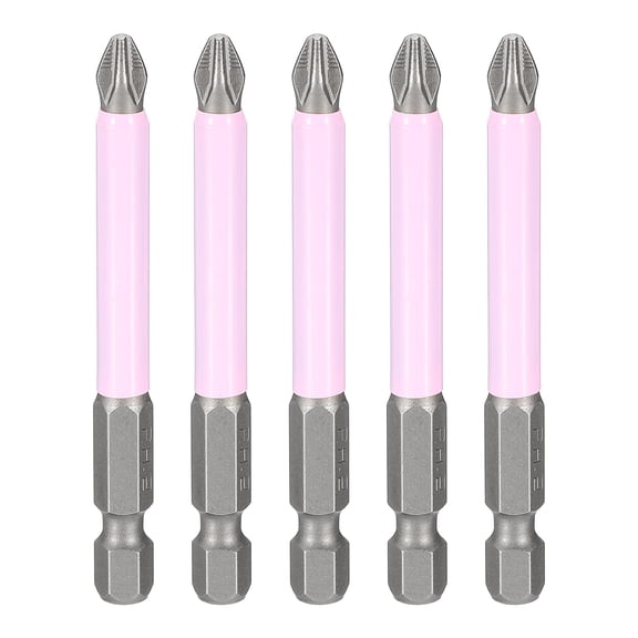 5pcs PH2 Phillips Impact Screwdrivers Bit 2.8" Long Magnetic Anti Slip Tip