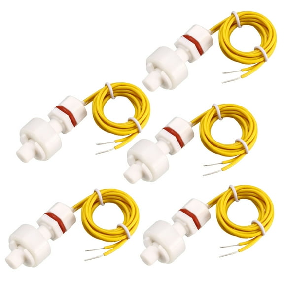 5pcs PP Float Switch M8 37mm Fish Tank Vertical Liquid Water Level Sensor