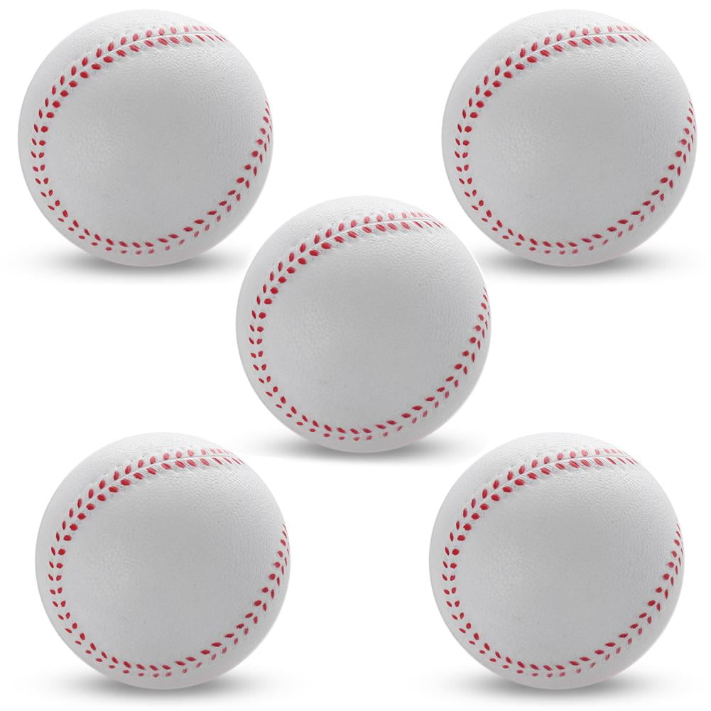 5pcs PU Sponge Baseball Soft Sponge Outdoor Sport Practice Trainning Base Bal кп W7H3