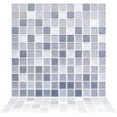 thumbnail image 1 of 5pcs Peel and Stick Backsplash 3D Mosaic Tile Stickers Gray Square Removable Self Adhesive Wall Tiles Stick-on Vinyl Tiles, 1 of 8