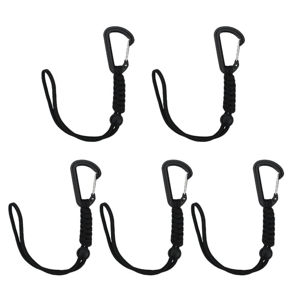 5pcs Personality Car Keychains Car Key Rings Holder Horseshoes Buckles Small Key for Outdoor Amateurs