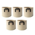 5pcs Planter Bag Breathable Reusable Thickened Plant Grow Pot With Dual