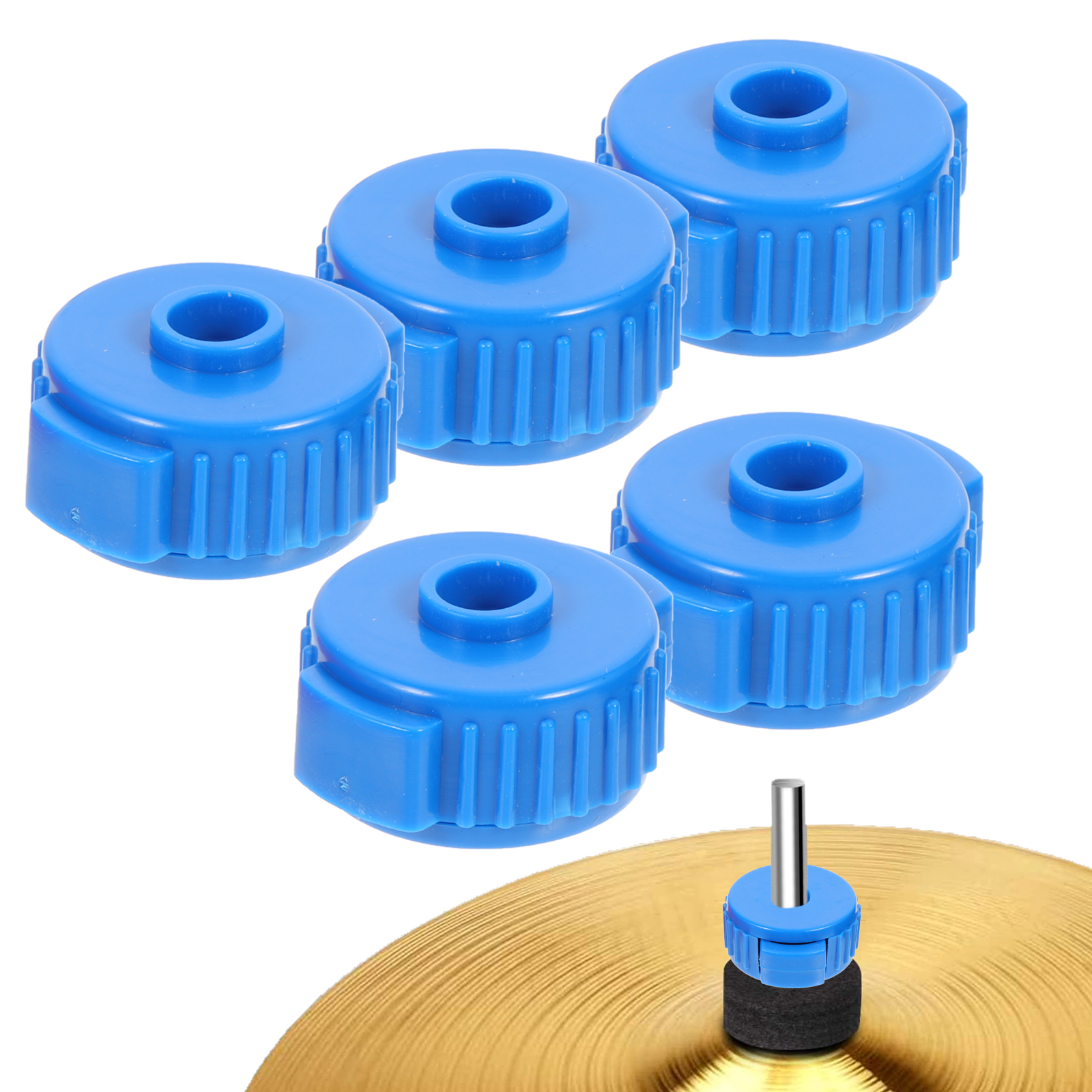5pcs Plastic Drum Quick Nuts Cymbal Nuts Quick Release Drum Accessories