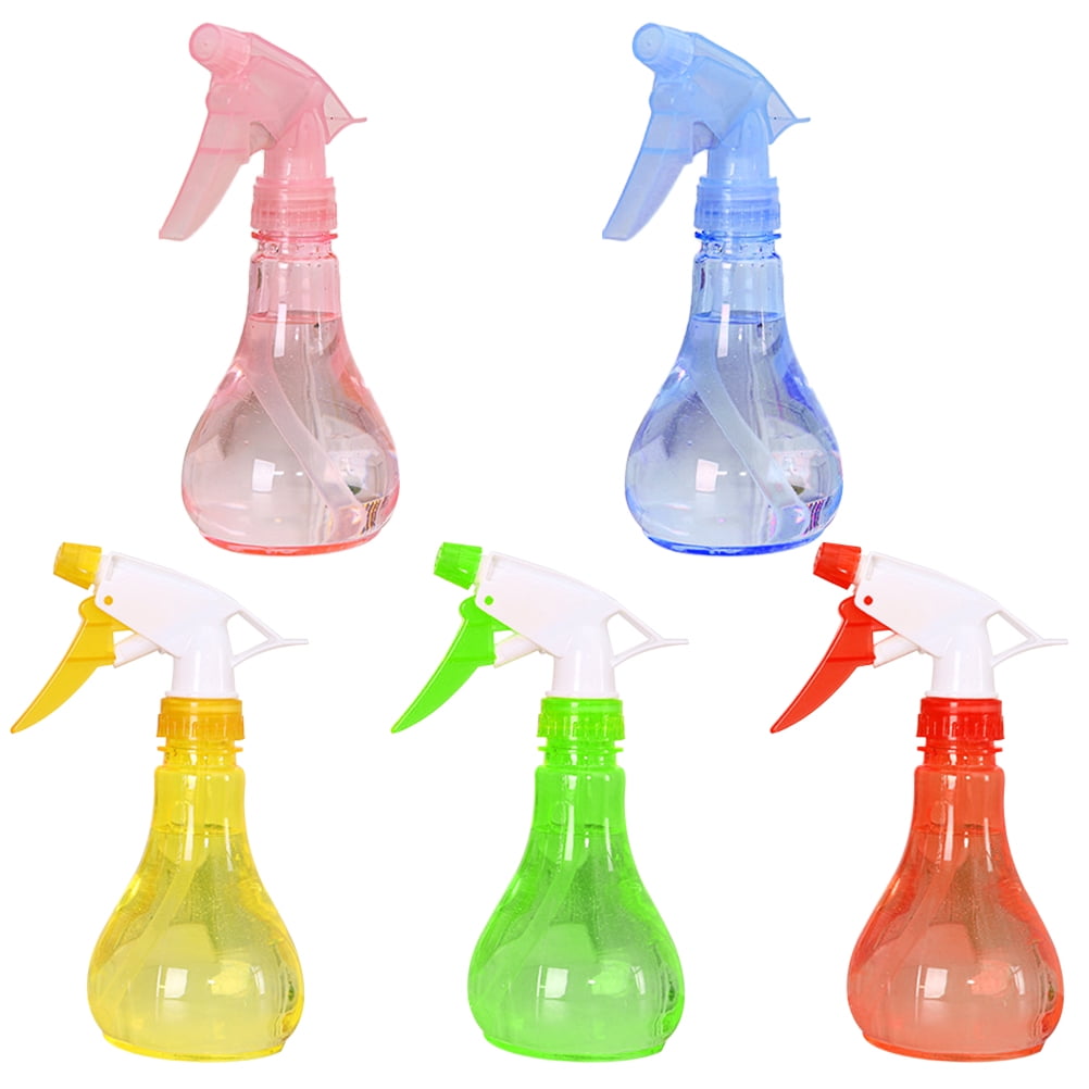5pcs Plastic Empty Watering Can Hand Pressure Spray Bottle Oval Shape