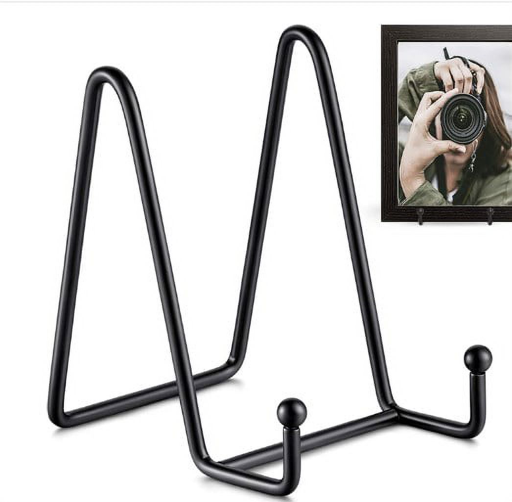 5pcs Plate Display Stands Metal Book Display Stand Platter Display