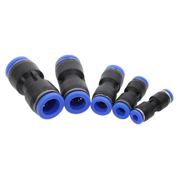 5pcs Pneumatic Fittings Push In Straight Reducer Connectors for Air Vacuum Water Pipe Plastic Pneumatic Parts 4mm-16mm OD Hose