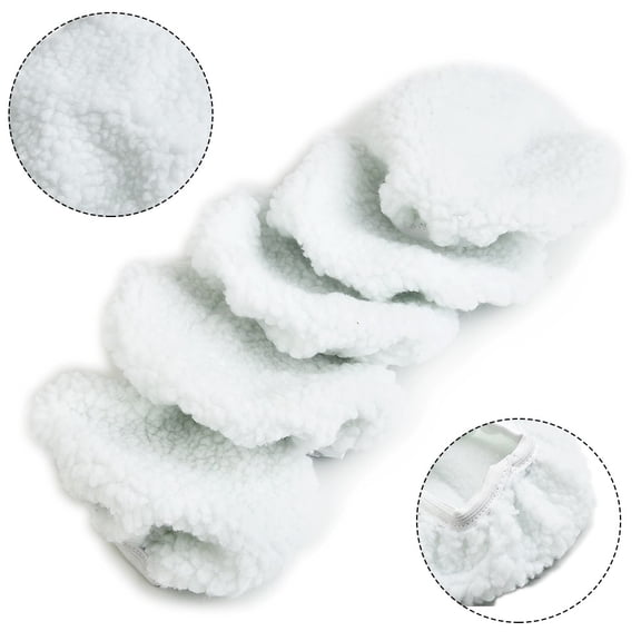 5pcs Polishing Bonnet Buffer for Pads Set Soft Wool For 5-6" Car Polisher Waxing