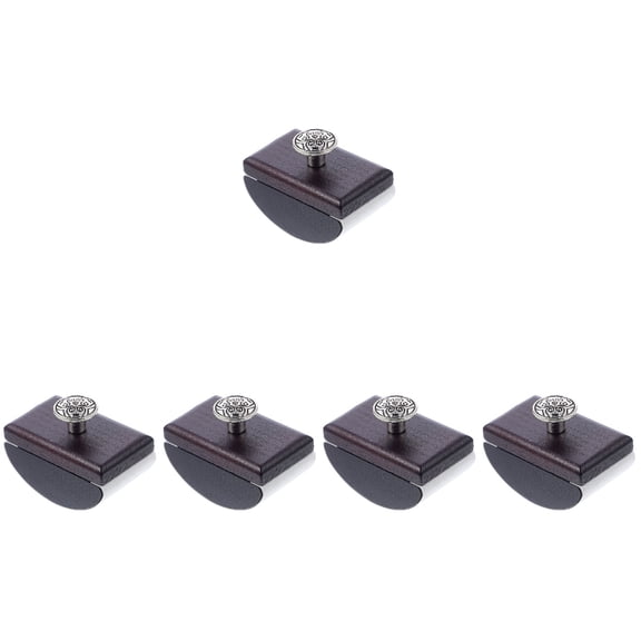 CRILSTYLEO Wood Rocker Blotter, Black, Aluminum Alloy, Ink-Absorbent, Home Use, Portable, 5Pcs
