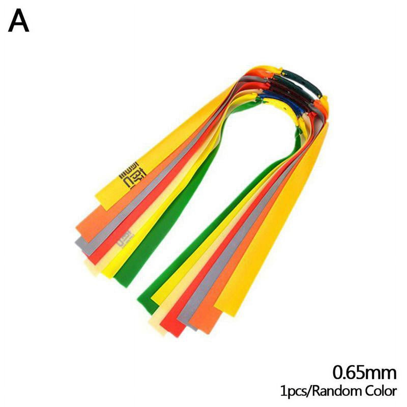 5pcs Powerful Slingshots Rubber Band Natural Latex Catapult Flat