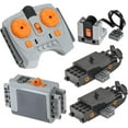thumbnail image 1 of 5pcs Powerfunctions Train-Motor Kit Battery-Box IR-Receiver-Remote-Control Technic-Parts-Pieces, 1 of 5