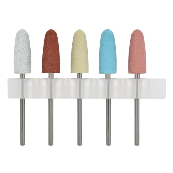 5pcs Practical Silicone Nail Buffing Tools Electric Nail Drill Bit For Home Home Manicure Enthusiasts And DIY Nail Care