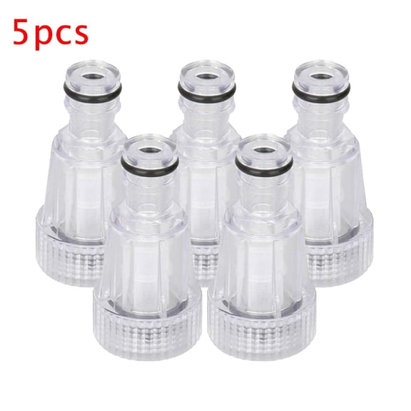 5pcs Pressure Washer Transparent-Plastic Water Inlet Filter Replacement Tool