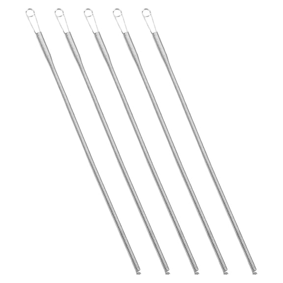 5pcs Puller Tool For Pants Waist Stainless Steel Foldable Spring Threader Metal Rope And Elastic Cord Threading Tool Ideal For Home Sewing