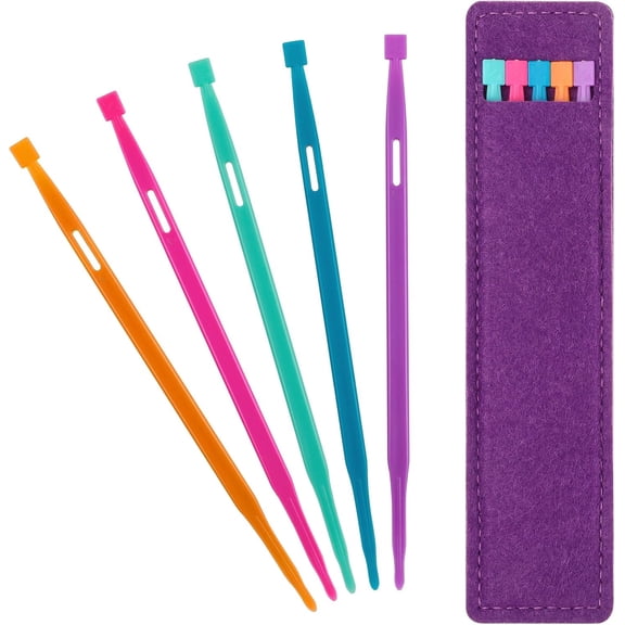 5pcs That Purple Thang Sewing Tools with Bag, Multifunctional Sewing Accessories for Sewing Craft Projects, Quilting Supplies for Sewing Kit Projects Use (5 Color)
