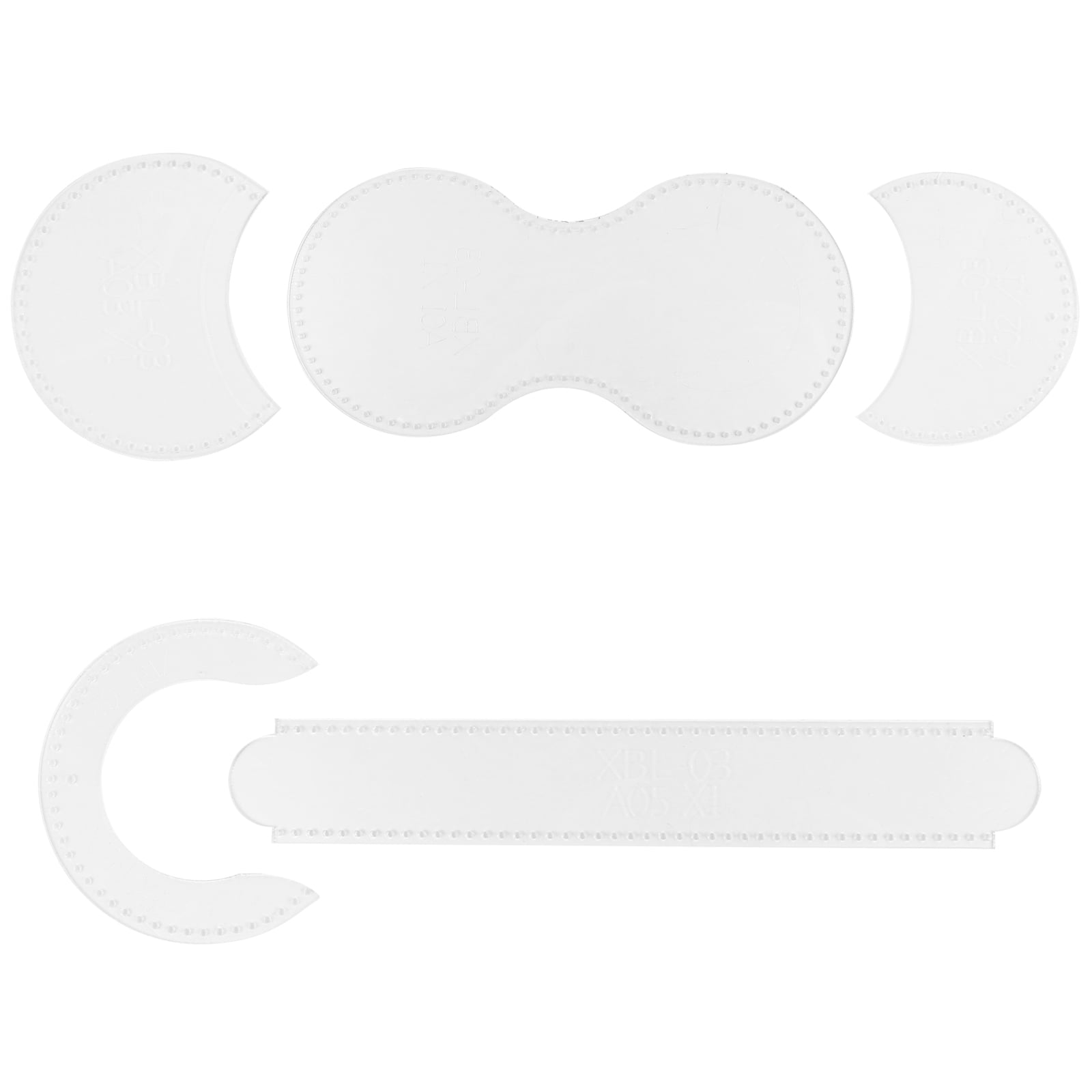 5pcs purse template patterns transparent diy wallet stencil making tool