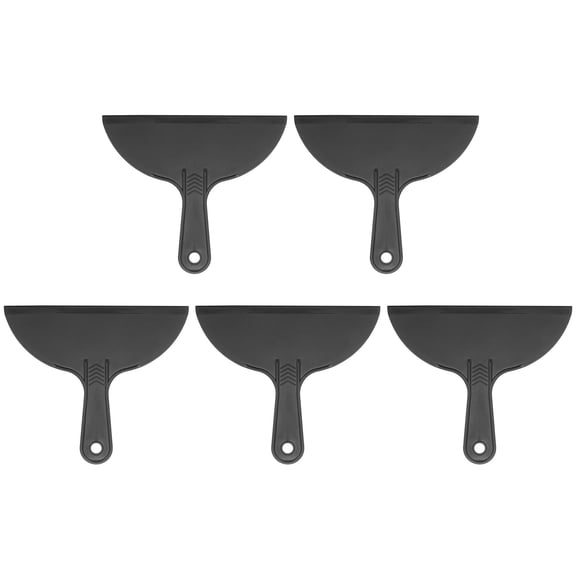 5pcs Putty Scraper 8" Width 6mm Thin Flexible Plastic Putty Knife for Taping Painting