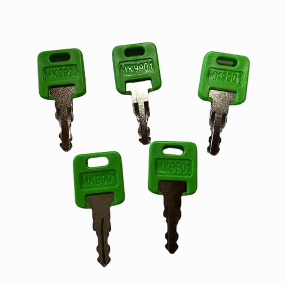 5pcs RV MK9901 & 6601 Key Fits FIC code 9901- M - New Motorhome Master Green Key
