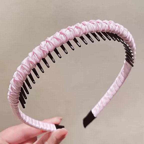 5pcs Random Fresh And Elegant Ladies Handmade Headband Hair Band Can Be Used for Makeup,Washing Face,Fixing Broken Hair,Wearing It Can Increase The Height of The Skull And Make The Face Look Smaller